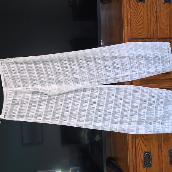 Jordan Taylor White Sheer Cover Up Pants Sz Med Nwt - Picture 4 of 4